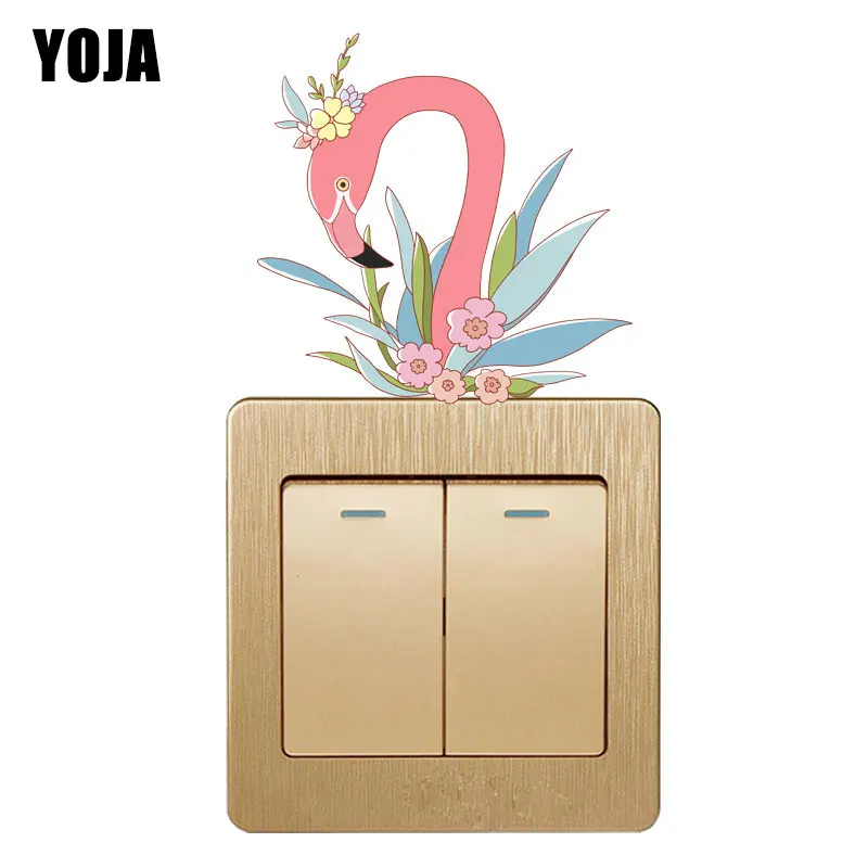 Высококачественный Графический переключатель YOJA с мультяшным фламинго наклейка