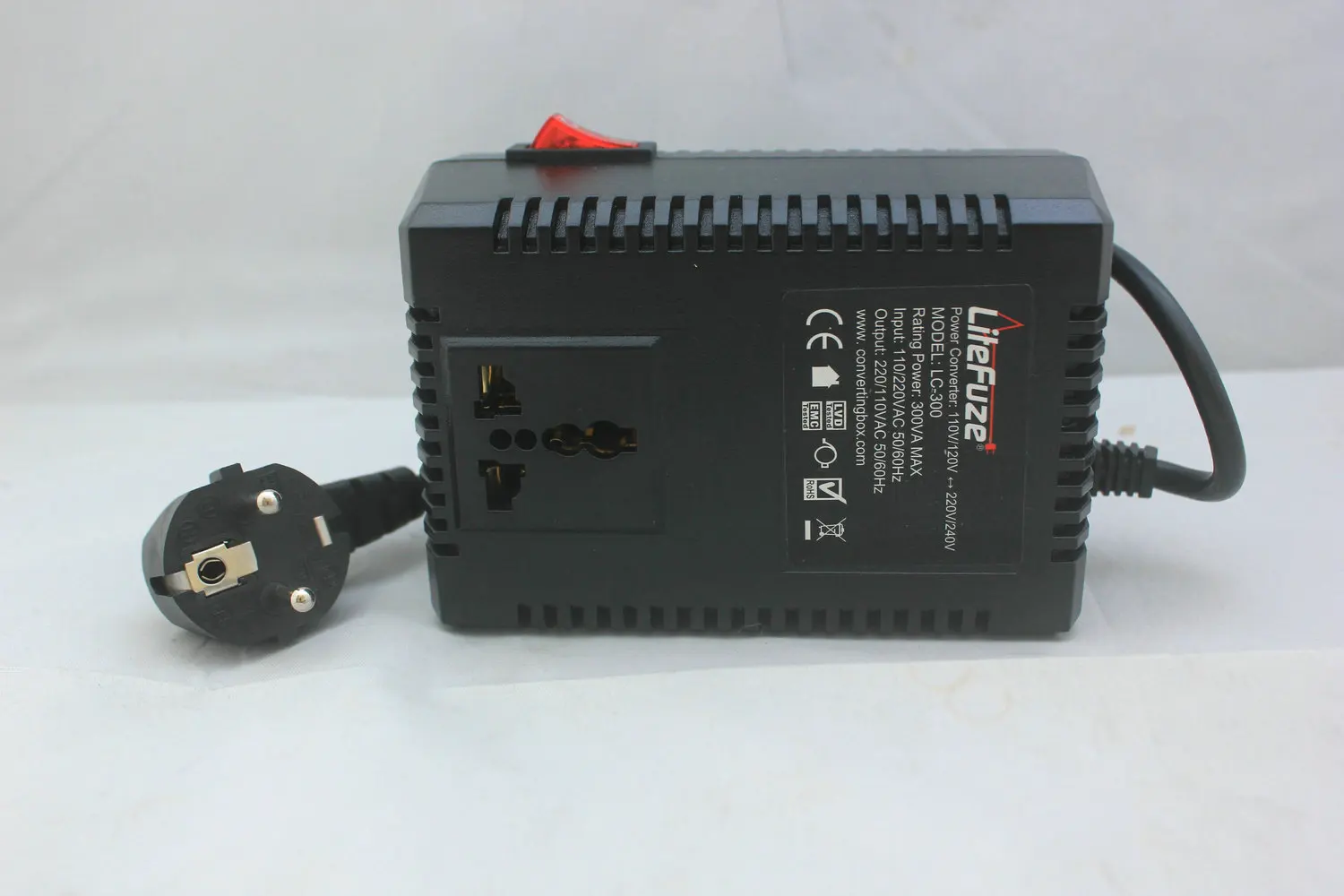 LC-300-EU 300Watt AC110/220 Step Up/Down Transformer Travel Voltage Converter with Europe Cord Light Weight Toroid Winding | Обустройство