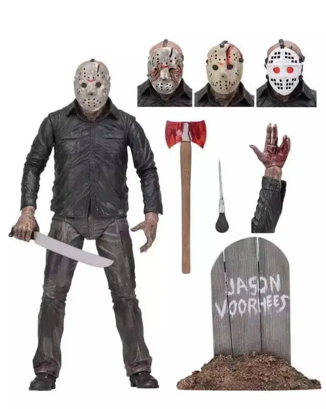 Оригинальная экшн-фигурка NECA в виде пятницы 13TH Part 5 новая начальная Jason ПВХ 18 см |