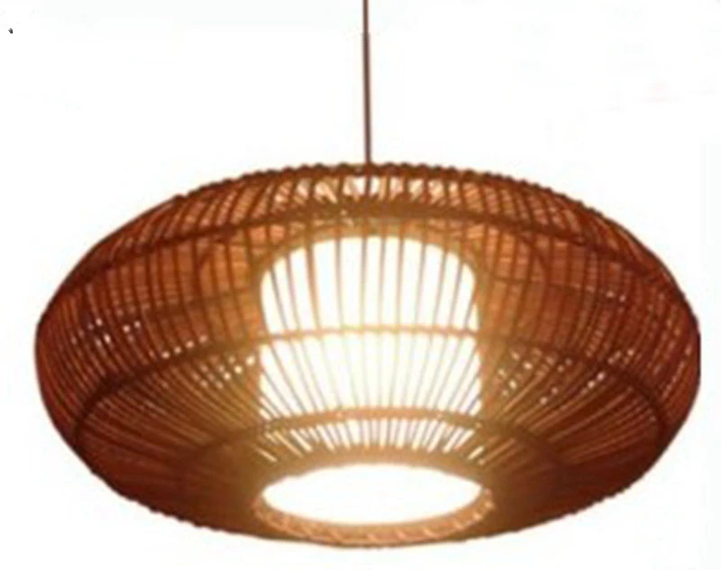 Лидер продаж 2020 современный маленький Плетеный подвесной светильник лампа из