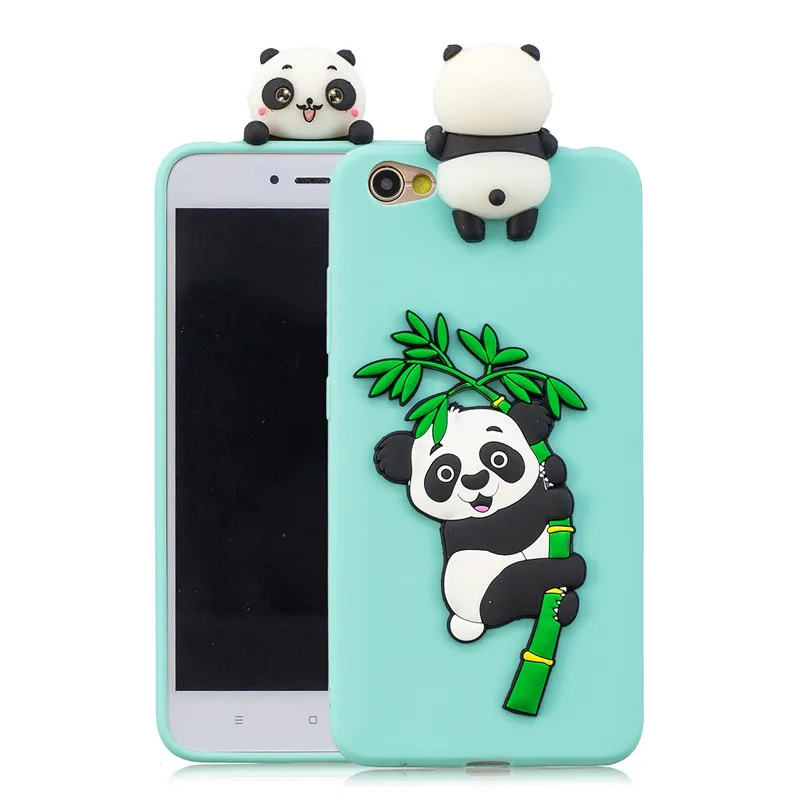 Чехол для Xiaomi Redmi Note 5A Мягкая силиконовая задняя крышка с 3D рисунком панды