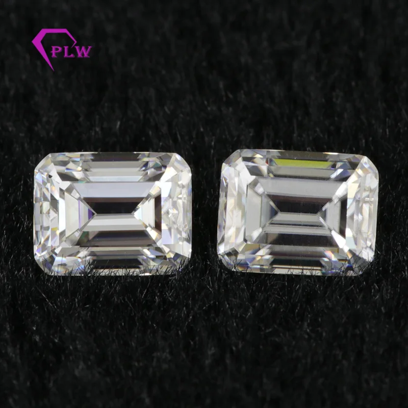 Драгоценный камень по Заводской Цене Изумрудный Муассанит 1 карат GH цвет 3ex VVS для