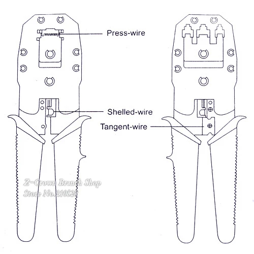 Набор обжимных щипцов для проводов RJ45 RJ11 RJ12 | Компьютеры и офис