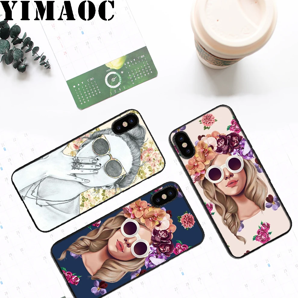 YIMAOC Young Wild Free просто для девочек мягкий силиконовый чехол iPhone 11 Pro Xr Xs Max X или 10 8 7 6 6S