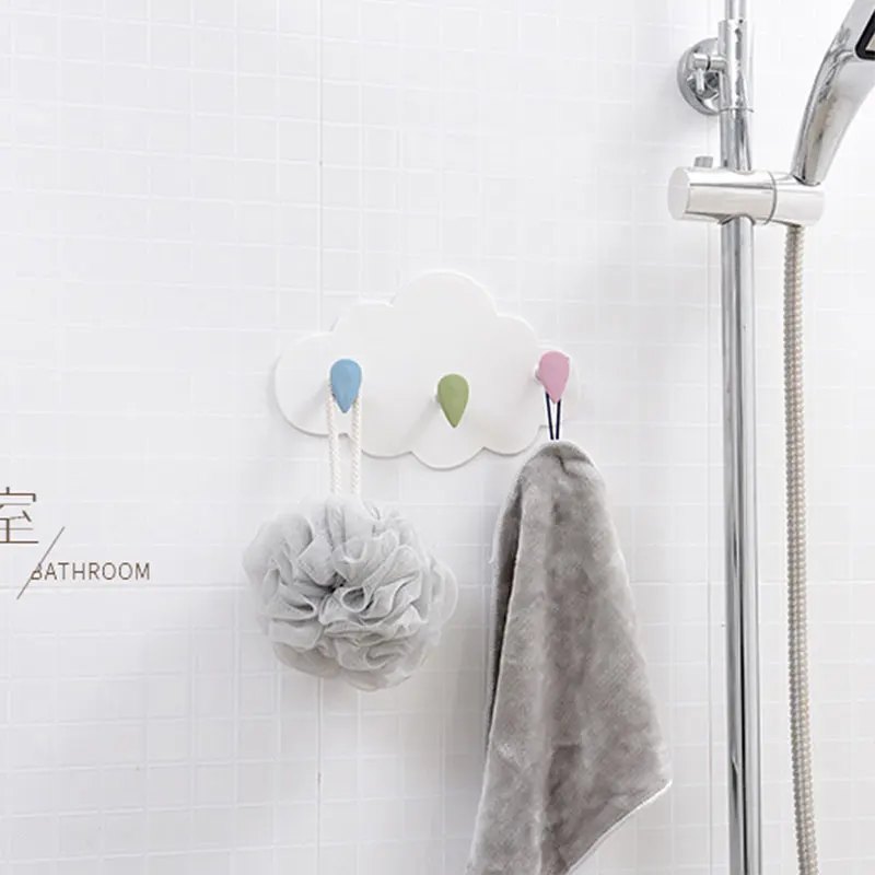 

Kitchen Hook Wall Rack Hanger Bathroom Self Adhesive Punch Free Rotated Strong Door Storage Holder Organizer Accessories