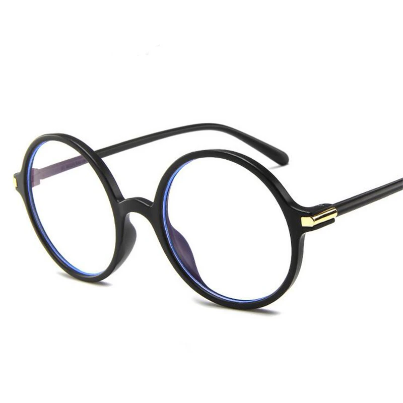 Круглый глаз очки с оправой для женщин и мужчин простой литературный