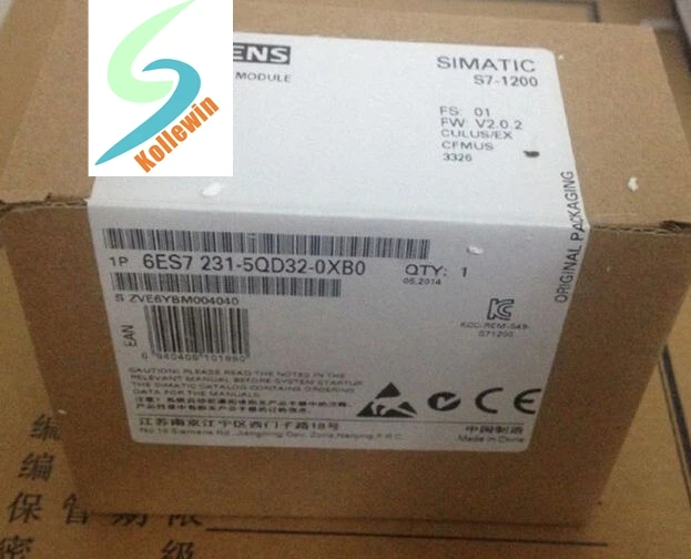 Оригинальный аналоговый входной модуль SIMATIC 6ES7231 5QD32 0XB0 SM 1231 TC 4 AI 6ES7 231 6ES72315QD320XB0|module