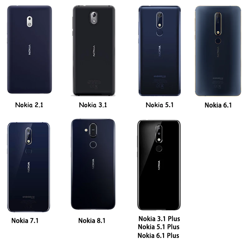 Противоударный прозрачный силиконовый защитный чехол для Nokia 2 1 3 4 5 6 7 8