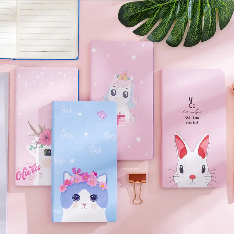 Ins девушка сердце Сетка Красный Дневник Блокнот студент творческий мультфильм