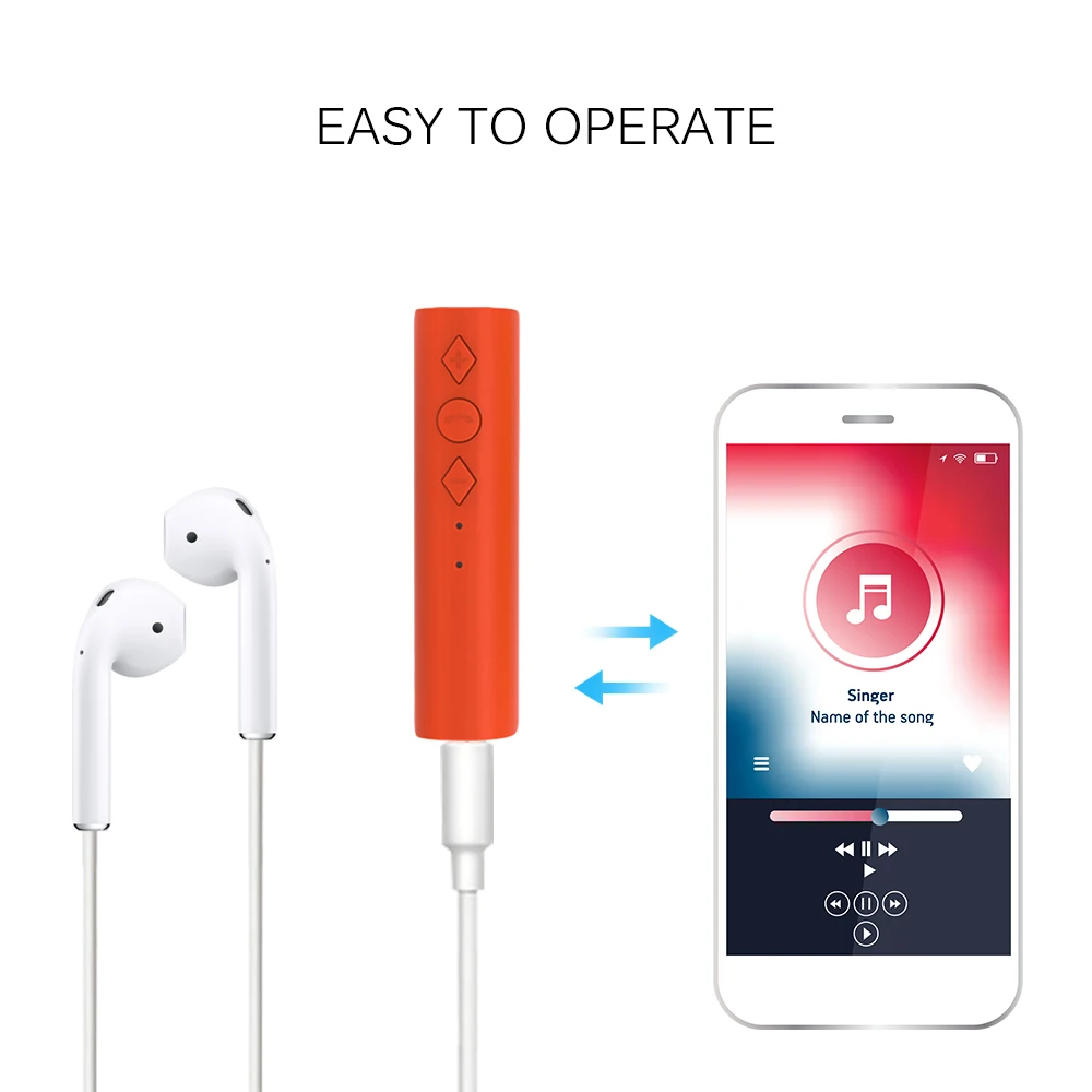 Rylybons Автомобильный Bluetooth Aux приемник адаптер 3 5 мм разъем Handsfree автомобильный