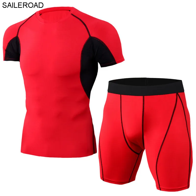 SAILEROAD новый мужской спортивный костюм спортивная одежда компрессионный Chandal Hombre 2