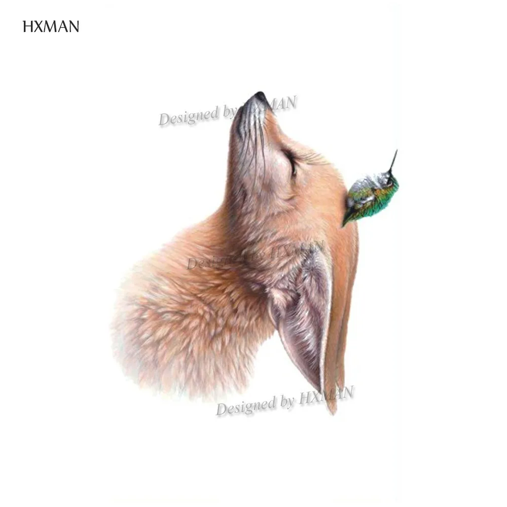 HXMAN, 12 шт./партия, кошка, животные, временная татуировка, наклейка для женщин, модная, боди-арт, водонепроницаемая, ручная, поддельная татуировка, 9,8X6 см, W12-37