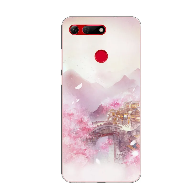 6,4 ''для huawei Honor вид 20 силиконовый чехол из мягкого термополиуретана с картинкой TPU чехол Coque для huawei Honor V20 чехол V 20 модные