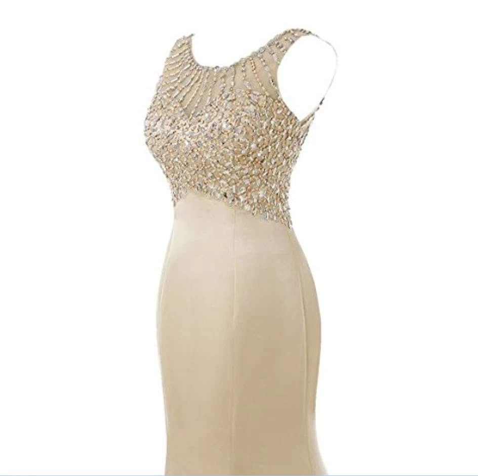 Dreambridal The latest in-kind pictures Elegant Long Mermaid Prom Dress Beaded Gowns Bridesmaid | Свадьбы и торжества