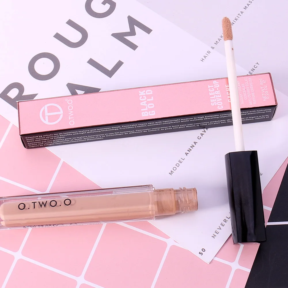 O.TWO.O Makeup Concealer Liquid Convenient Pro Eye Cream 4 Colors New Dark Skin Face Contour | Красота и здоровье