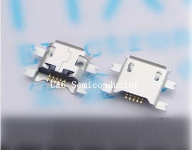 10 шт. Micro USB тип данных B гнездо 5Pin 4 ножки SMT SMD разъем для пайки | Электронные