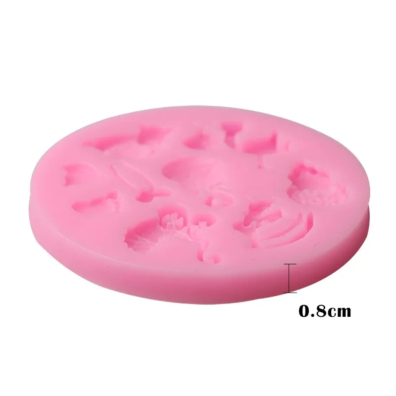 1 шт. 3D силиконовая форма для конфет детская торта Медвежья Лапка птицы помадка