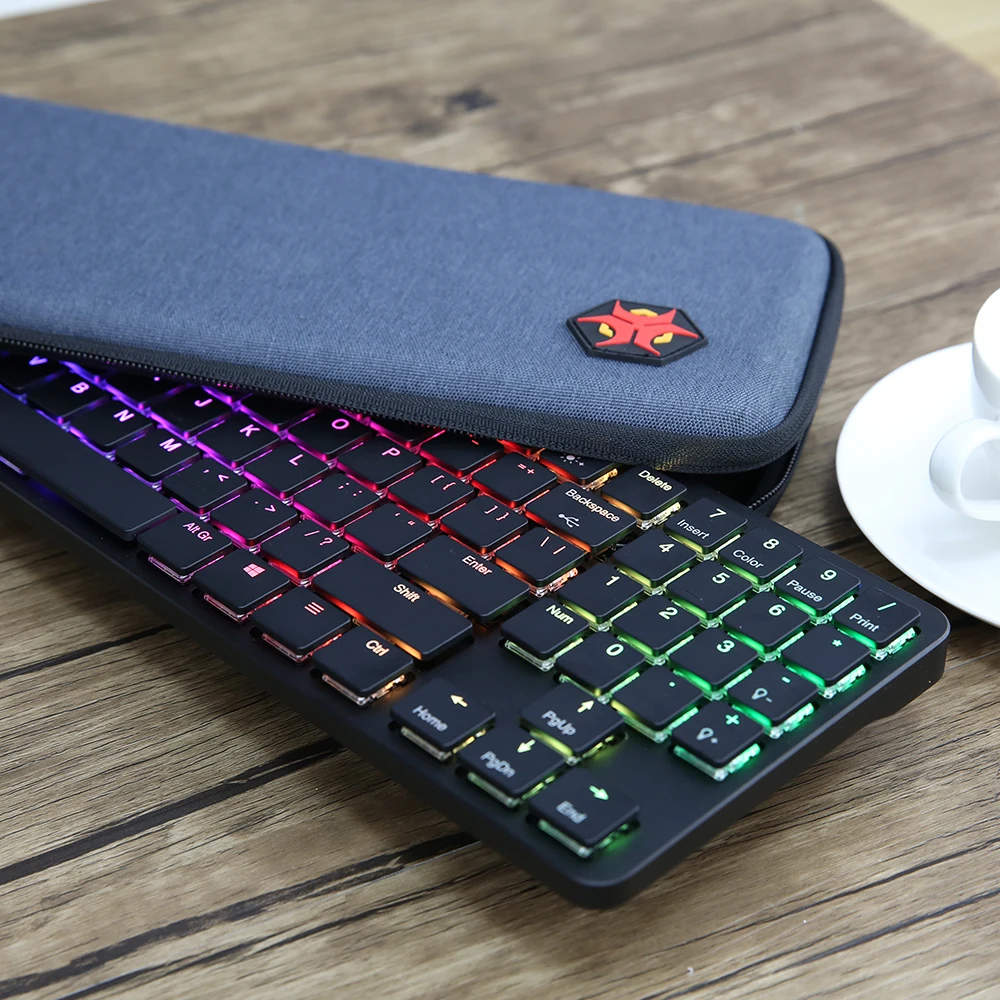 Hexgeards X1 Bluetooth клавиатура RGB подсветка клавишные колпачки из ПБТ переключатель kailh клавиатура Беспроводная портативная механическая клавиатура