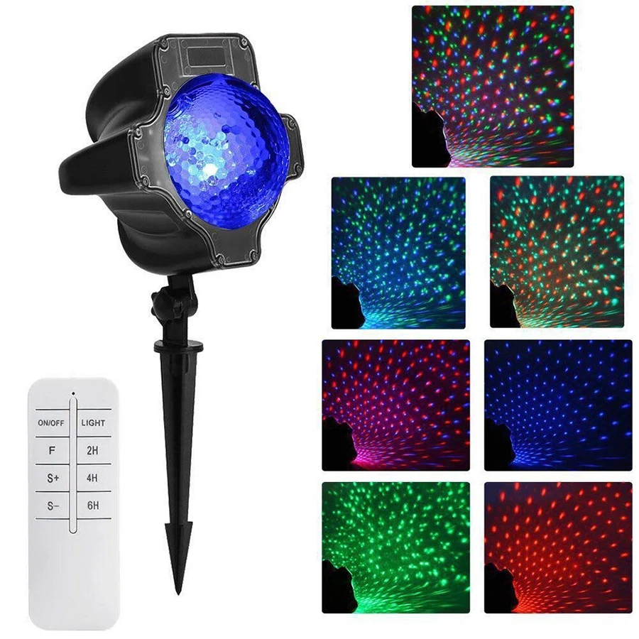 Водонепроницаемый Рождественский RGB проектор BEIAIDI уличная лампа для