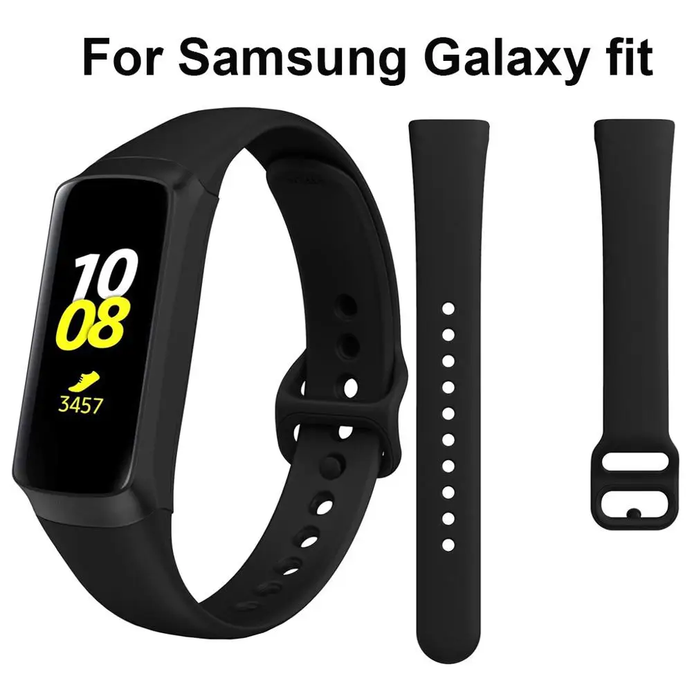 Смарт-часы ремешок для samsung Galaxy подходит для спорта мягкий силиконовый замена роскошный Смарт-браслет носимые Аксессуары#614