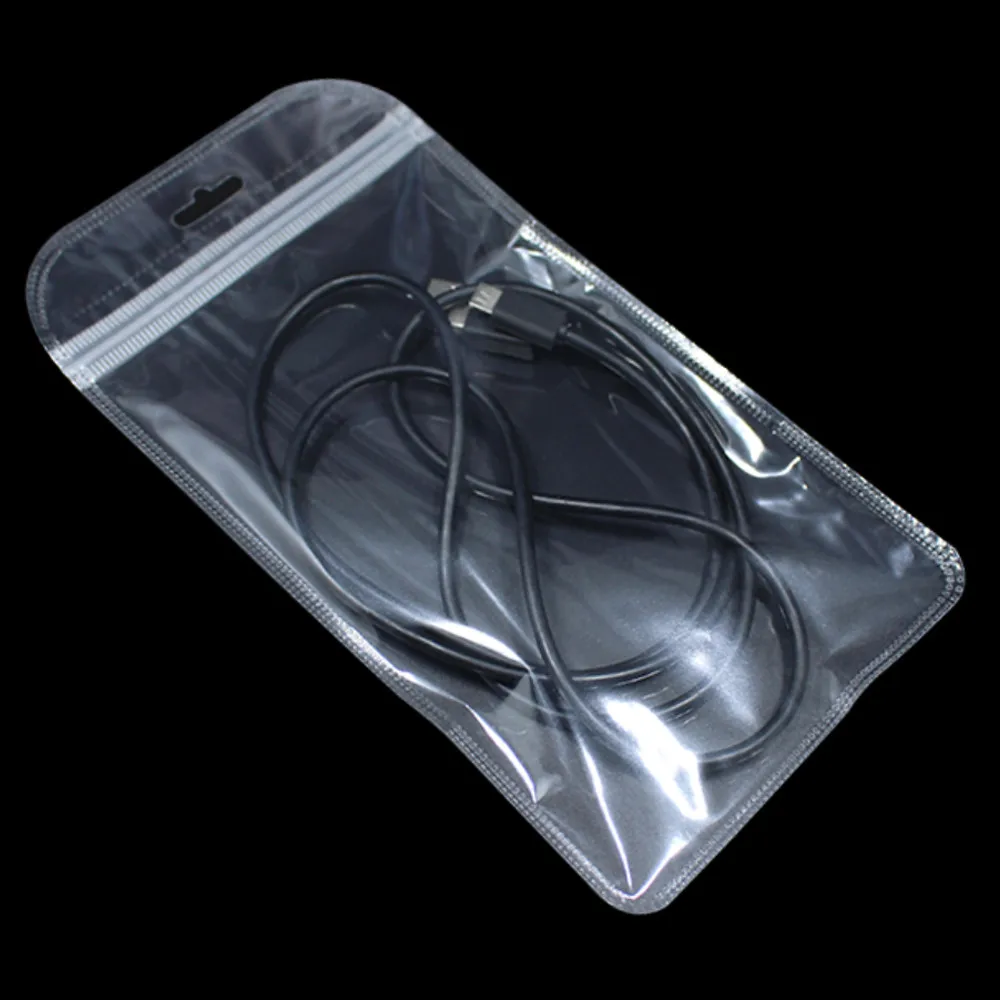 100 шт./лот Ziplock пластиковая прозрачная сумка для хранения ювелирных изделий с