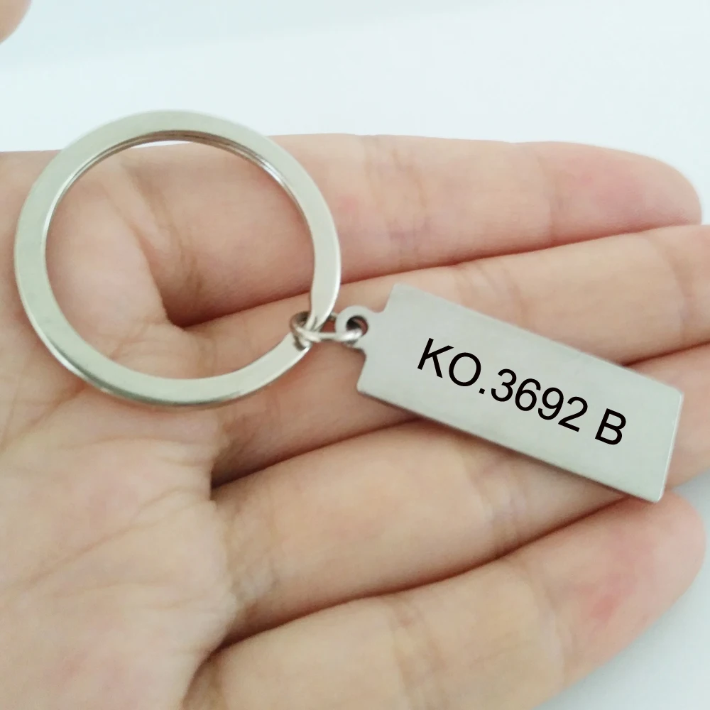 Брелок в форме числа для авто брелок из нержавеющей стали мужчин и женщин с