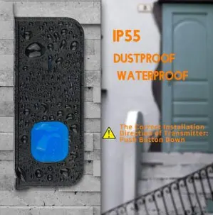 Автономный водостойкий Домашний Беспроводной дверной звонок 200 м Пульт