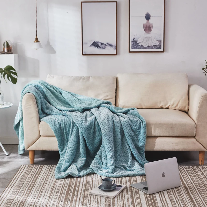 Плюшевый Плед из кашемира двойной слой толстый шерпа плед двусторонний бархат