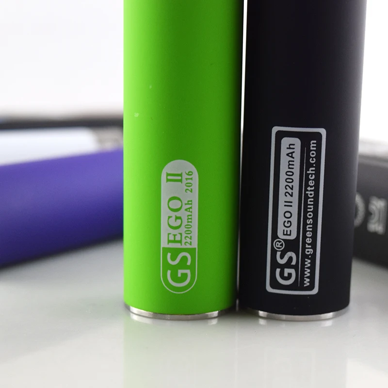 2 шт./лот электронная сигарета GS eGo 2200 мАч батарея для электронной сигареты