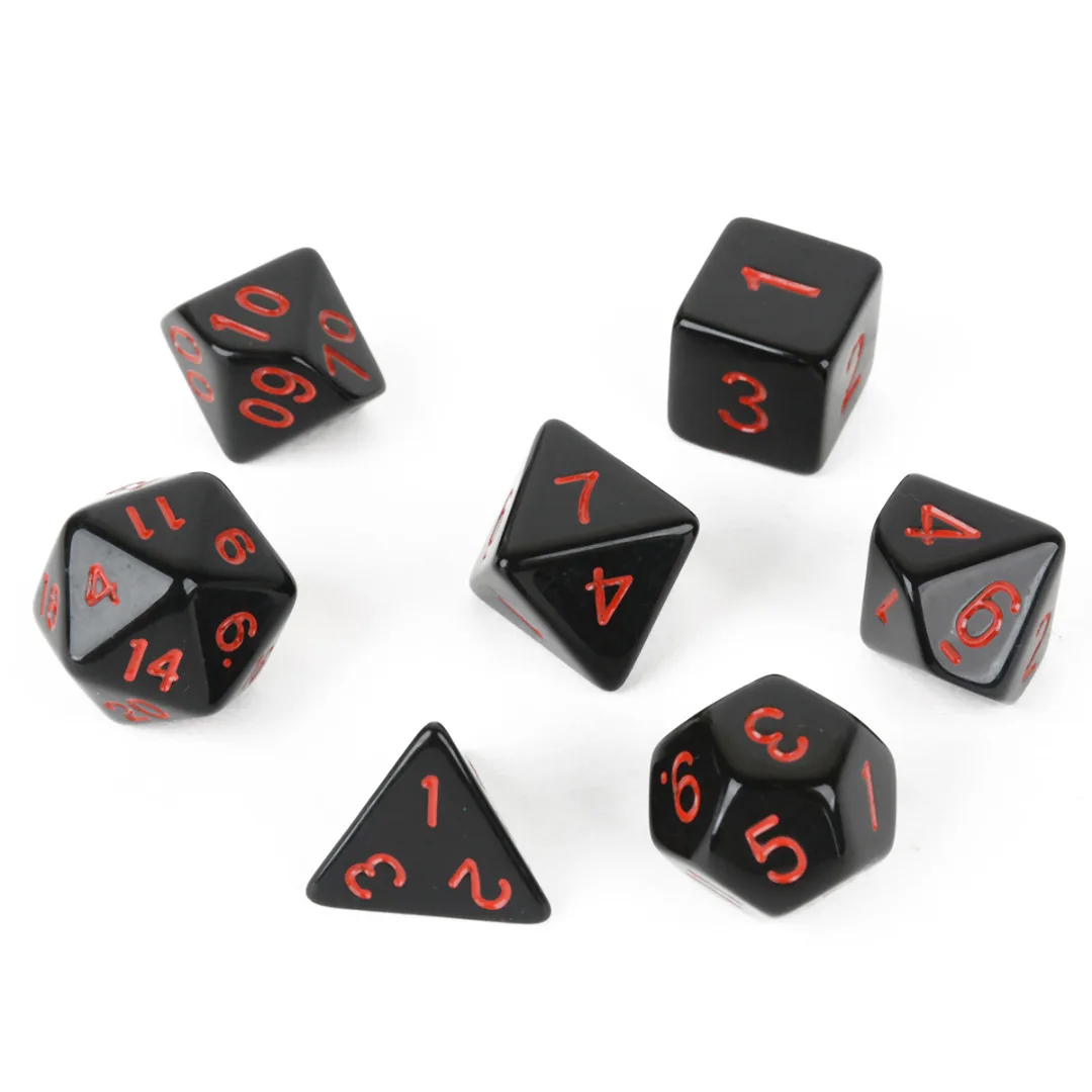 7 шт./компл. 4/6/8/10/12/20 кубики многогранные TRPG ИГРА Подземелья и Драконы кубик для настольной игры D4-D20 вечерние бар забавные игры инструмент