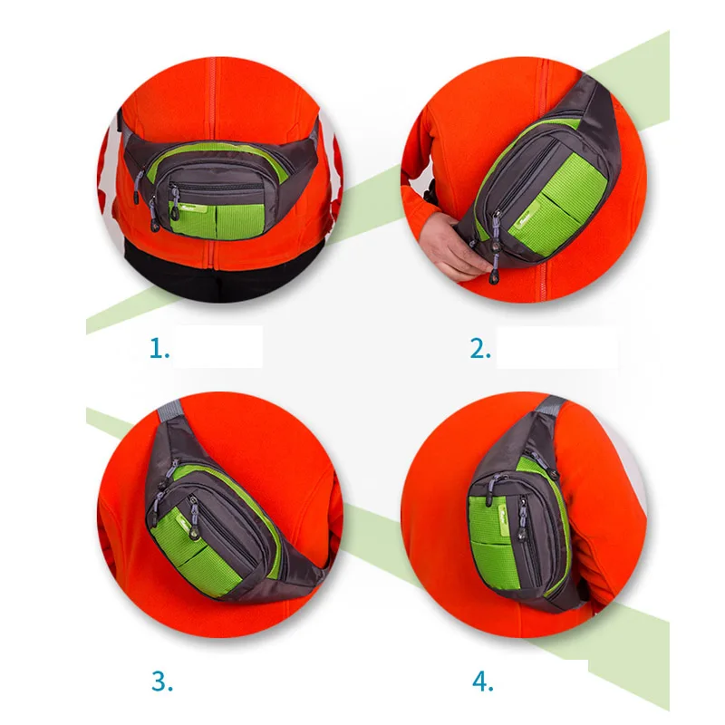 Поясная сумка поясная для мужчин и женщин Хип Хоп с регулируемым ремешком