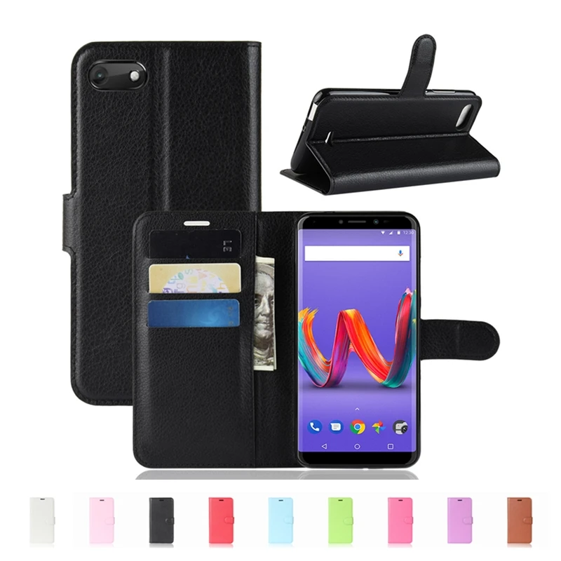 Роскошный кожаный чехол книжка baisxst для Wiko Harry 2 с подставкой Tommy 3 Plus телефона