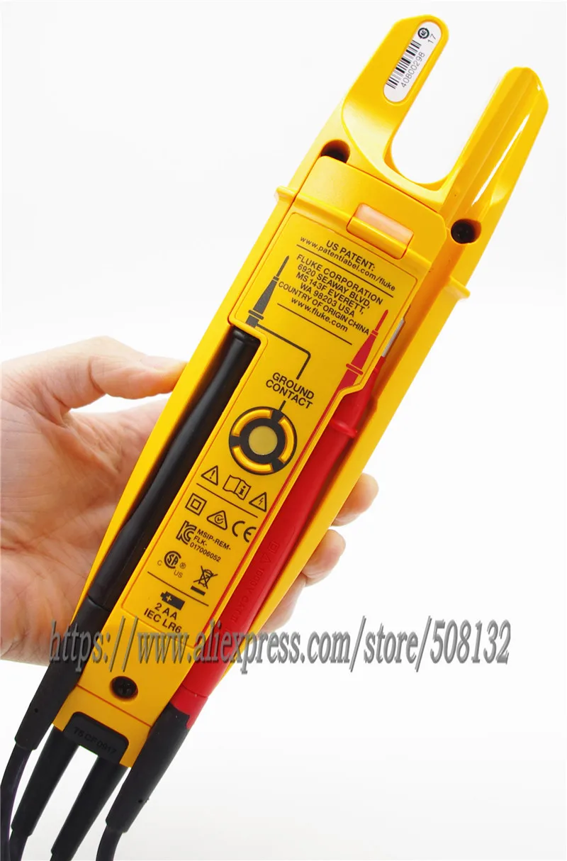 FLUKE T6 600 зажим непрерывности тока Электрический тестер!! Абсолютно новый! + KCH16