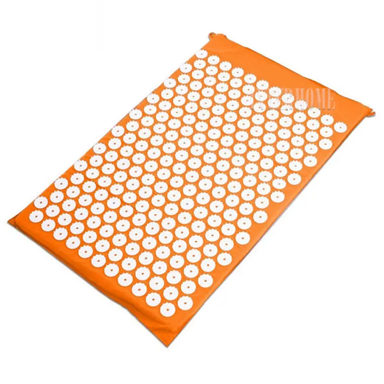 Orange Mat Подушка для иглоукалывания, подушка для боли в спине, Янтра шакти, коврик для акупрессуры, массажный, снимает усталость, устраняет депрессию, улучшает сон - Цвет: Orange Mat
