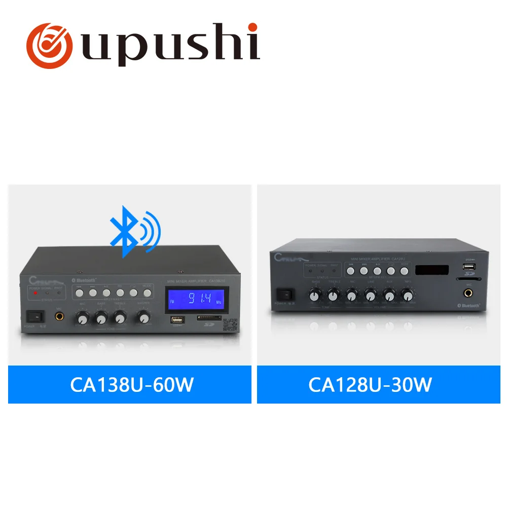 Bluetooth мини усилитель 30 Вт 60 профессиональный домашний мощности usb с FM sd картой для