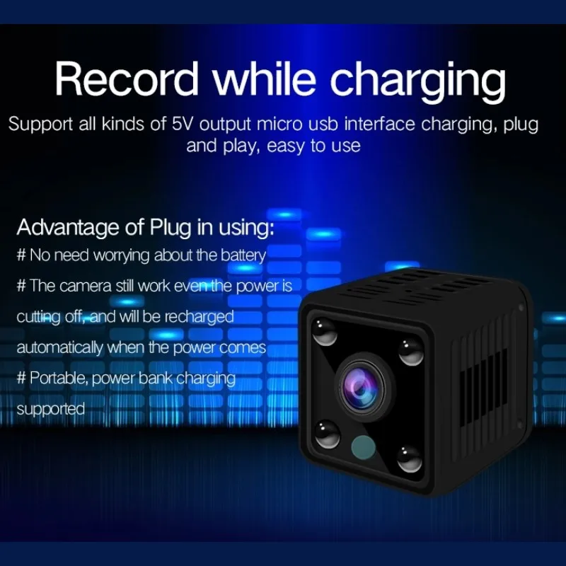 1080P WIFI Беспроводная мини ip камера ночное видение Обнаружение движения