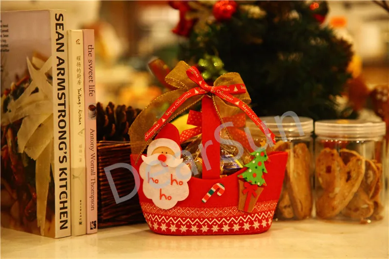 20 шт./лот Рождественское украшение сумка Санты конфетная упаковка форма лодки