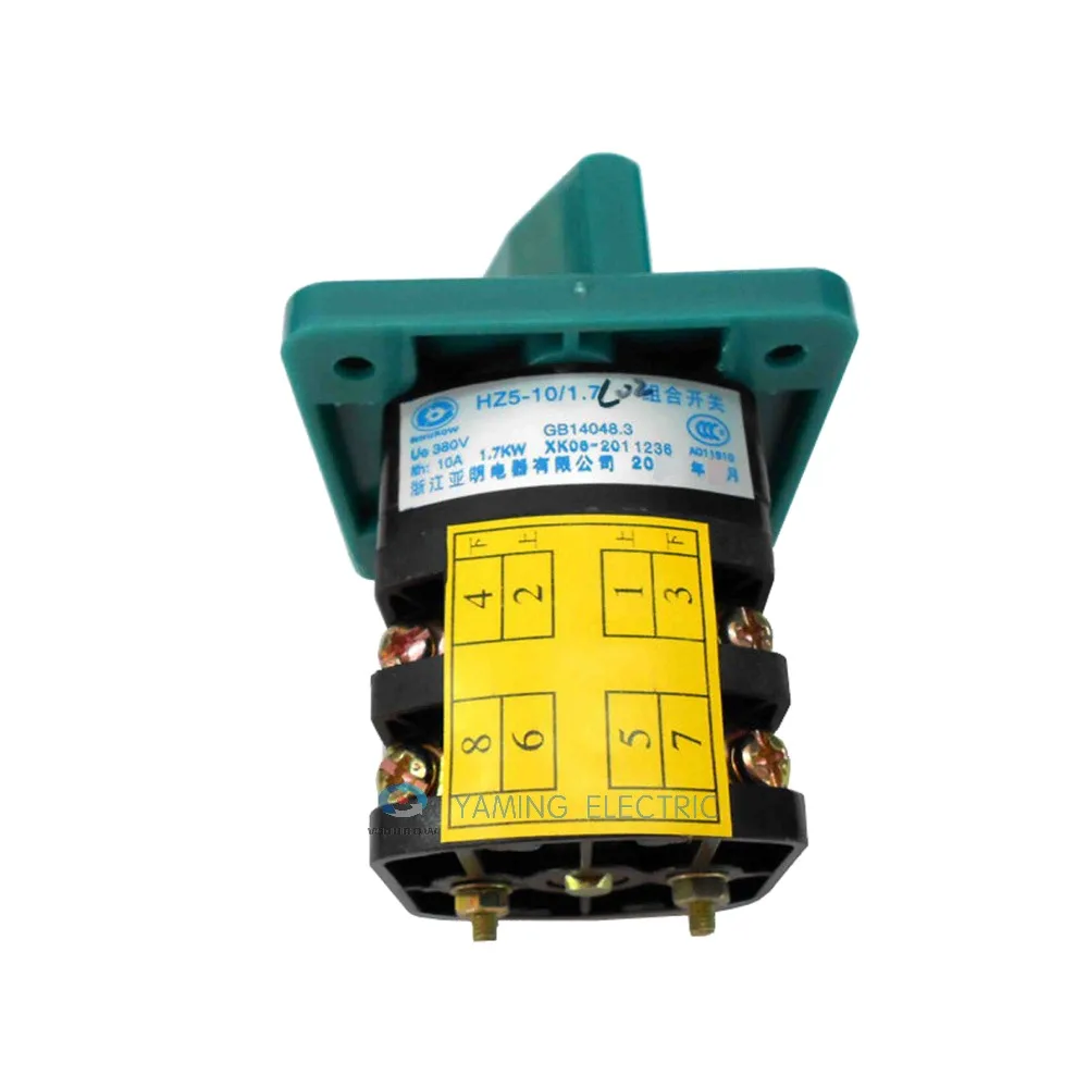 HZ5 10/1 7 L02 поворотный переключатель 2 позиционный 0 1 ВКЛ ВЫКЛ 10 А фазный кулачковый