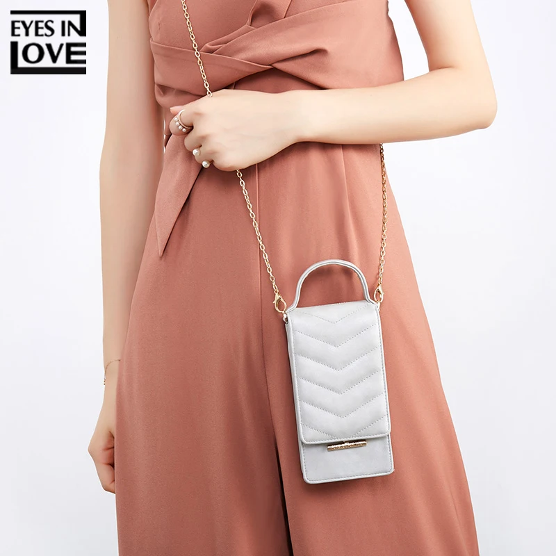 Миниатюрная женская сумка на плечо Женский кошелек-мессенджер для телефона