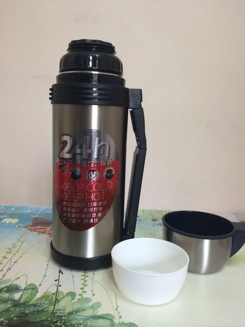 1.8 L (63 Oz) Top Brand Quality Vacuum Thermos Flask Bottle Stainless Steel Travel Outdoor Keep Hot Coffee Tea Cool Beverage | Дом и сад