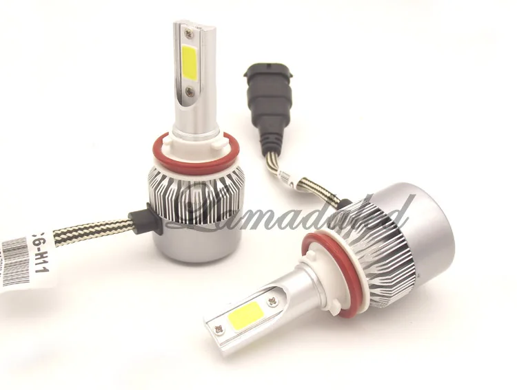 Светодиодный фонарь H11 2 шт. 36 Вт 3800 лм H8 все в одном 6000 К|h11 led headlight|led headlight bulbheadlight