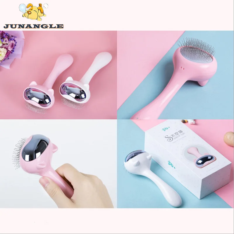 Расческа для вычесывания кошек щетка с иглой груминга собак и удаление волос