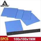 Силиконовая термопрокладка, 100x100x1 мм, 5 шт.партия