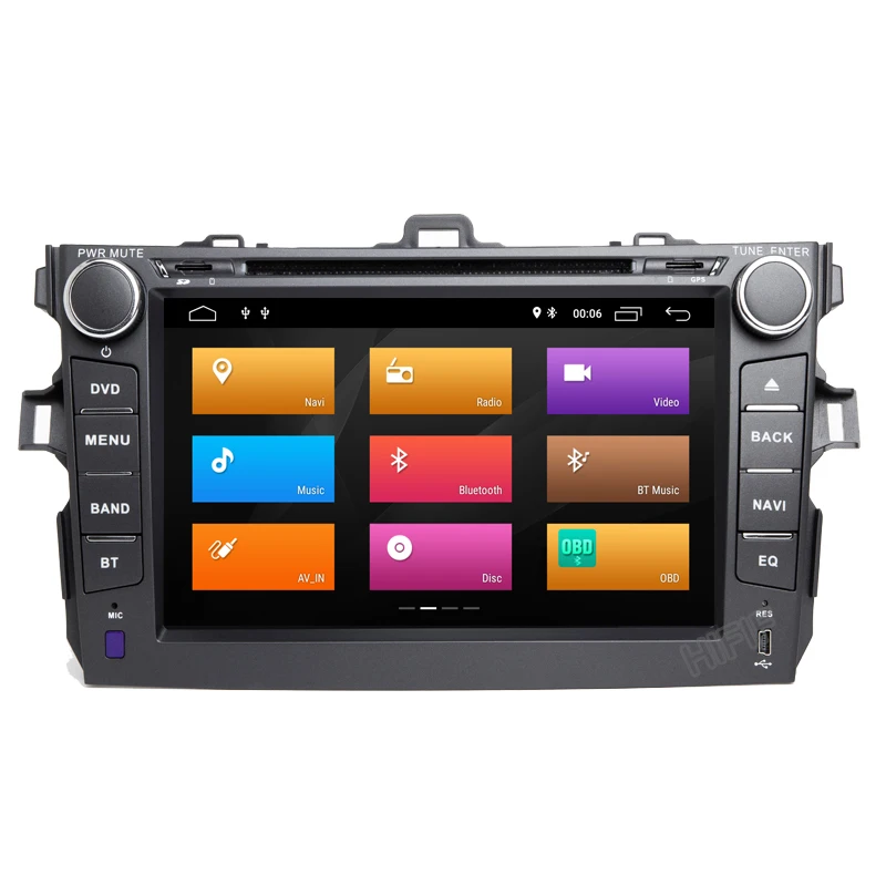 Автомагнитола 2 Din 8 дюймов Android 10 для Toyota Corolla 2007 2011|Автомагнитолы| |