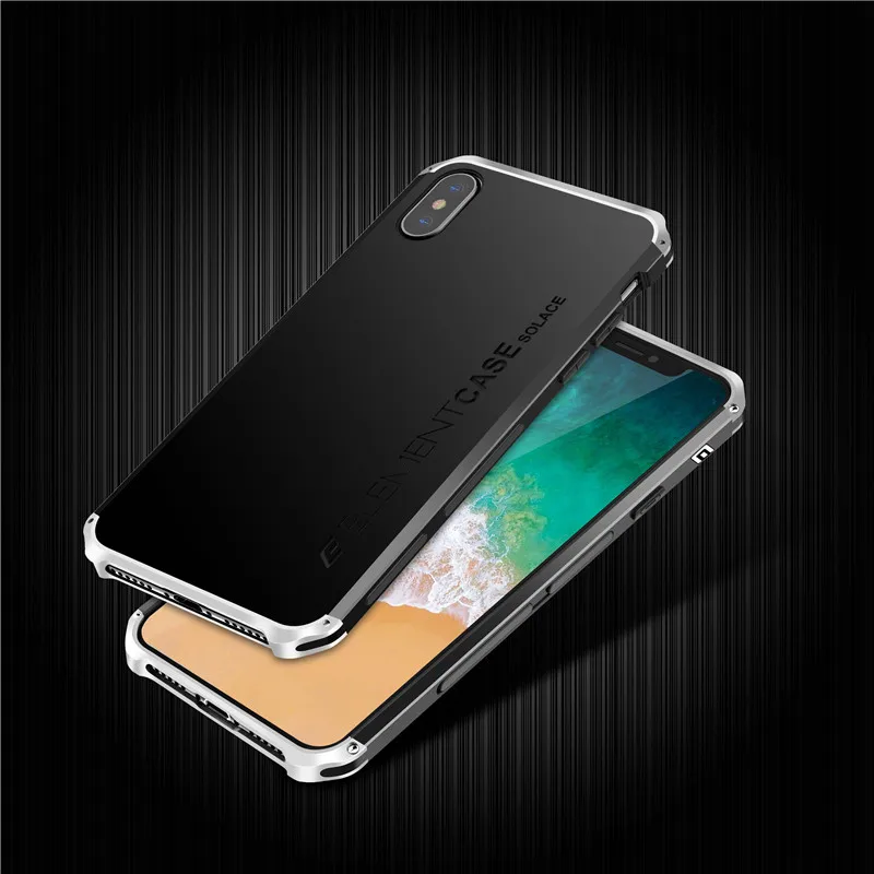 TPU+Aviation aluminum alloy Phone Case Protective Cover Shockproof Ultra Thin Heavy Duty Protector Back for iPhone x | Мобильные