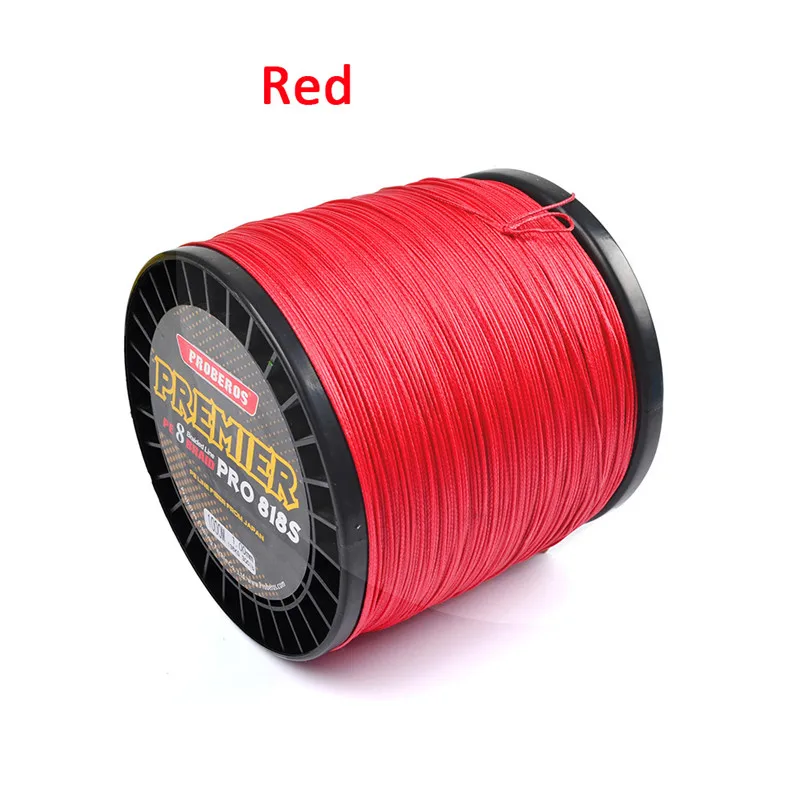 Red NOEBY INFINITE II-PE8B1 150 м 8 нитей желтая леска высокая видимость оплетка для рыбалки плавающая леска - Цвет: Red