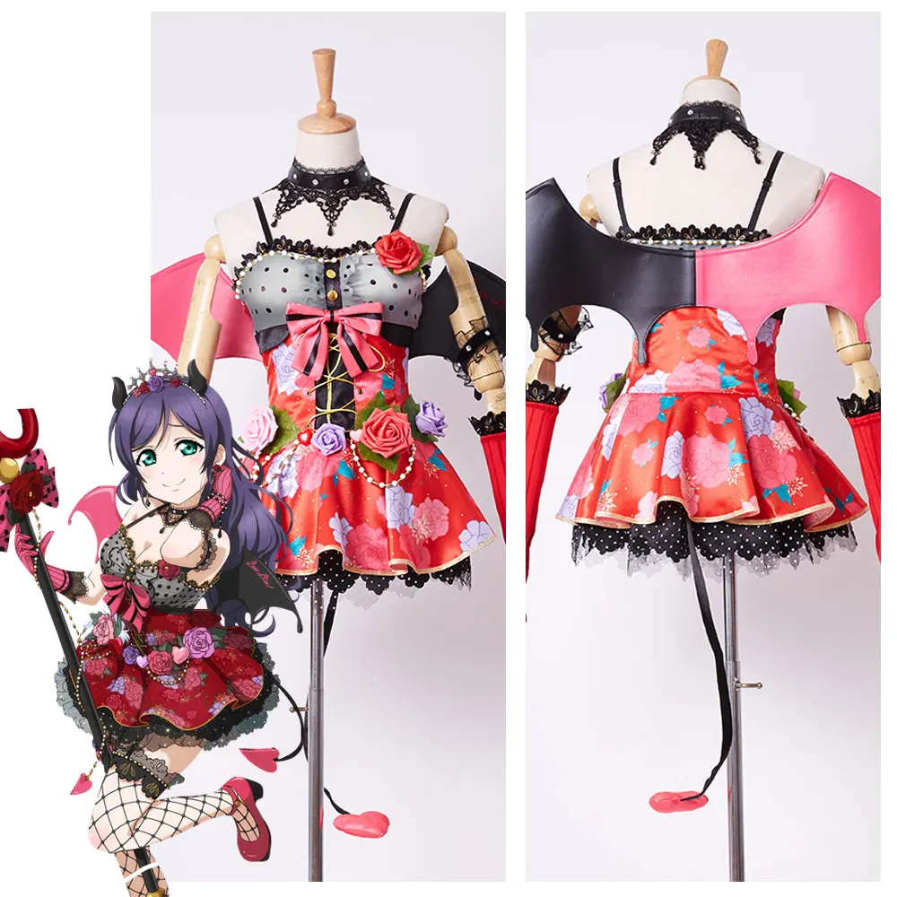 Отлично! Love Live New UR Nozomi Tojo Little Demon Devil трансформированная униформа для Хэллоуина