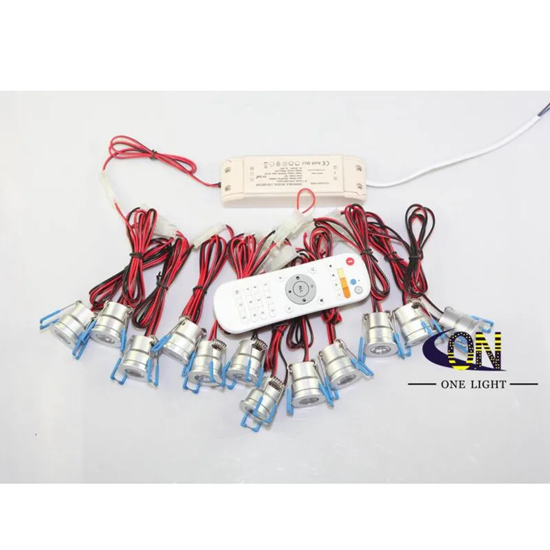 Мини-светильник светодиодный с регулируемой яркостью 12 шт. 3 Вт 2 4 ГГц | Лампы и