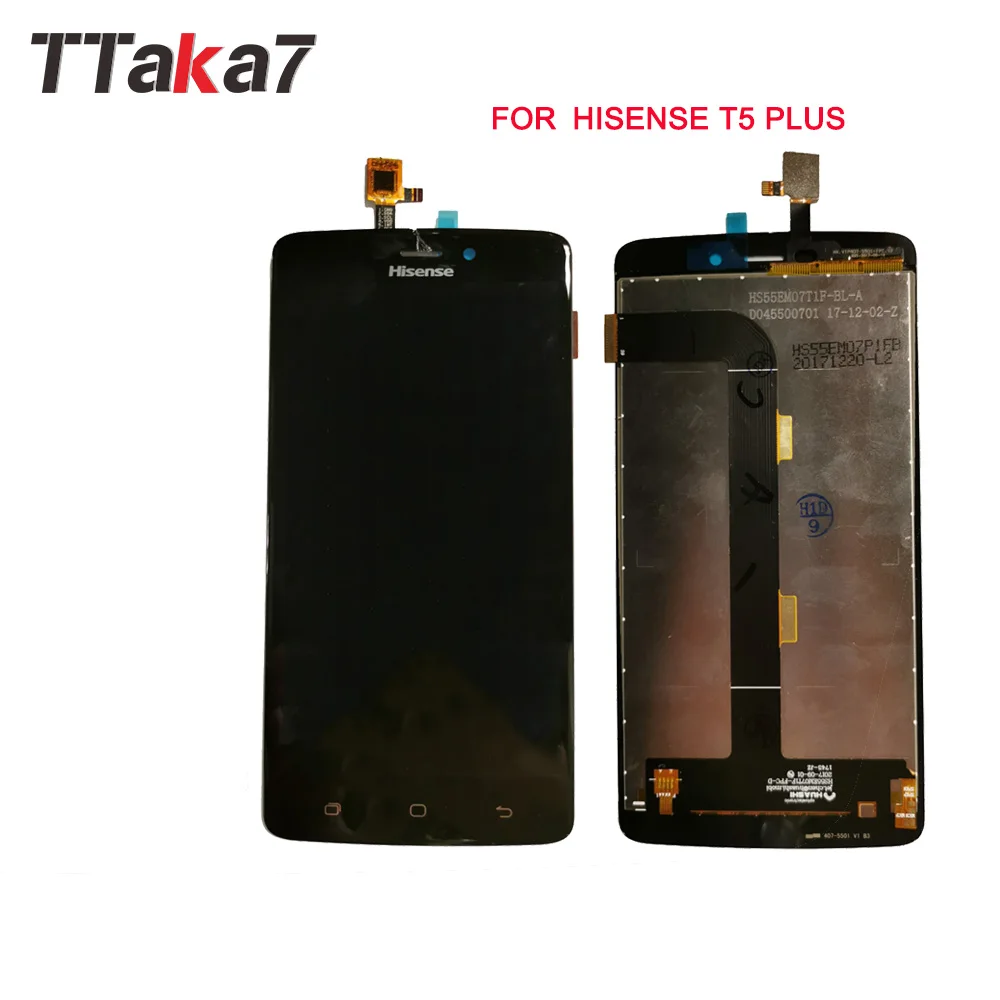 Для Hisense T5 Plus ЖК дисплей с кодирующий преобразователь сенсорного экрана в сборе