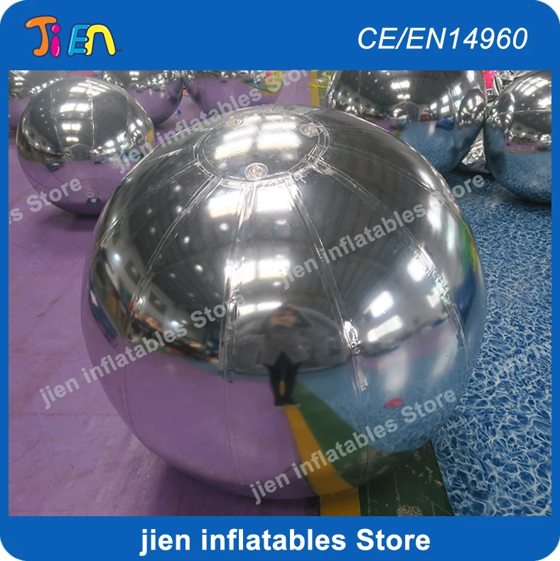 Бесплатная доставка! Светоотражающий гигантский надувной зеркальный шар 1 м 2 или